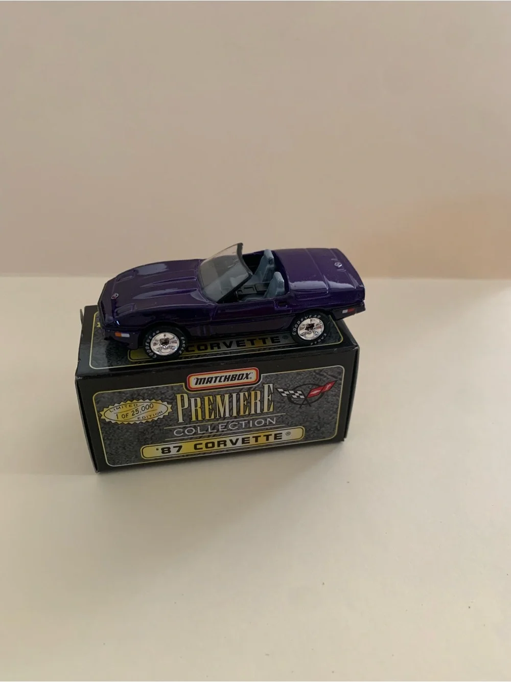 Matchbox Premiere Collection '87 Corvette - Purple Convertible